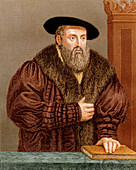 Coloured portrait of astronomer Johannes Kepler