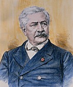 Portrait of Ferdinand de Lesseps,French engineer