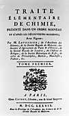 Lavoisier's chemistry book