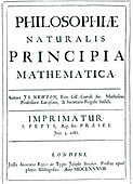 Frontispiece of 1st edition of Newton's great work