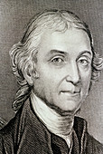 Portrait of the English chemist J. Priestley