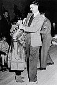 James Tuck at a Los Alamos party in World War 2