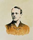 Portrait of the English physicist,J.J. Thomson