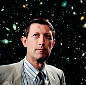 Dr Robert Williams with Hubble Deep Field