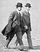 The Wright brothers,US aviation pioneers