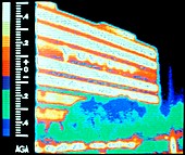 Thermogram of multi-storey office building