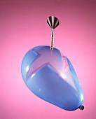 Dart bursting balloon