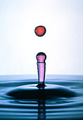 Secondary drop formation,water drop impact