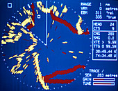 Boat's radar screen