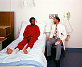 A patient suffering from sickle cell anaemia