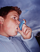 Asthmatic boy