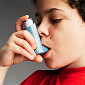 Asthmatic boy