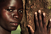 Displaced Ugandan teenager