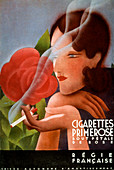 Cigarette advert,France,1931
