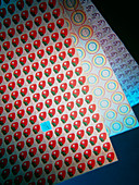 Sheets of LSD (acid) tabs