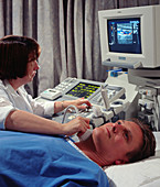 Doppler ultrasound scanning of carotid artery