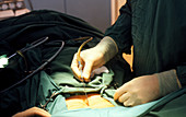Laproscopic investigation of the abdomen