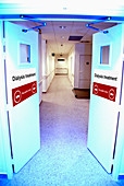 Dialysis unit entrance