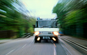 Ambulance in a road