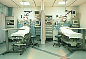 View of an empty hospital emergency room