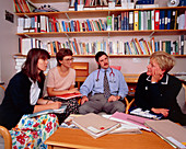 Hospital conference: staff discuss hospital issues