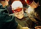 Surgeon's face