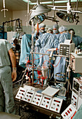 Paediatric heart transplant: heart/lung machine