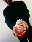 Heart donation abstract: donor gives his heart