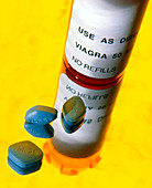 Viagra pills to treat male impotence