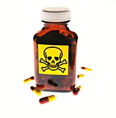 Toxic medication,conceptual image