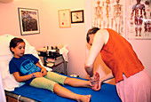 Ankle physiotherapy