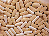 Two types of probiotic pills