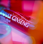 View of a liquid ginseng preparation