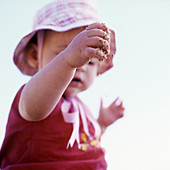 Young girl playing