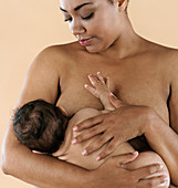 Mother breast feeding