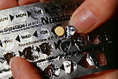 Packet of 'mini pill' oral contraceptives