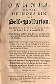 Title page of treatise on onanism (contraception)
