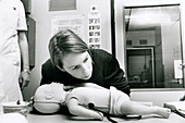 Infant CPR first aid training