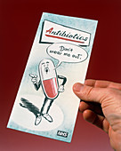 Leaflet promoting restraint with antibiotic use