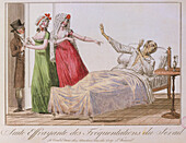 19th century cartoon of syphilitic man