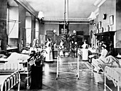 Photo of a hospital ward,taken in 1909