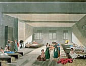 Women's hospital ward in the 19th century