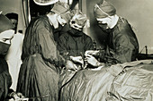 Orthopaedic surgery in Theatre at St. Bart's