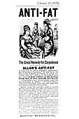 Advertisement for Allan's Anti-Fat medicine