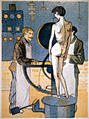 Weighing machine in a sanatorium,1905
