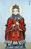 Chinese birth goddess,early 20th century