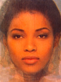 Composite computer face of Afro-Caribbean models