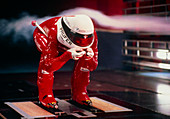 Wind-tunnel study of life-size model of ski champ