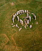 Aerial view of Stonehenge