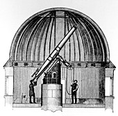 Cross-section of the Dunsink observatory in Dublin